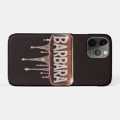 ✨ Barbara Funkeln Luxe Rosen Gold Diamant Drip Case-Mate iPhone Hülle (Rückseite (Horizontal))