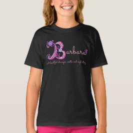 Barbara Girls Name & Bedeutung B Monogramm Shirt