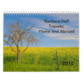 Barbara Hall - Reisen: Zuhause und im Ausland, Kalender (Titelbild)