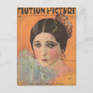 Barbara La Marr 1924 Filmzeitschrift Postkarte