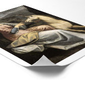 Barbara Longhi - Dame mit Einhorn - Einicorn Poster (Ecke)