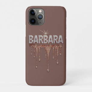 Barbara Name Roségold Diamant Tröpfchen Glitter Case-Mate iPhone Hülle