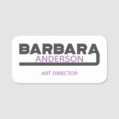 Barbara Name Tag Namensschild (Vorderseite)