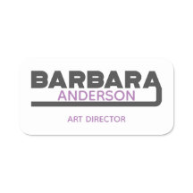 Barbara Name Tag