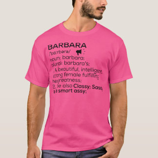 Barbara Namensdefinition Barbara Weiblicher Name T-Shirt