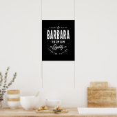 Barbara Personalisiert Name Birthday Gift Poster (Küche)
