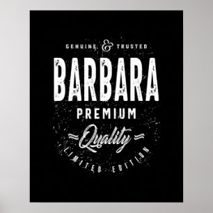 Barbara Personalisiert Name Birthday Gift Poster