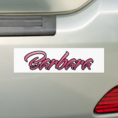 Barbara verblasst pink Aufkleber Sticker Autoaufkleber (Auf Auto)