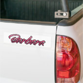 Barbara verblasst pink Aufkleber Sticker Autoaufkleber (Auf Lkw)
