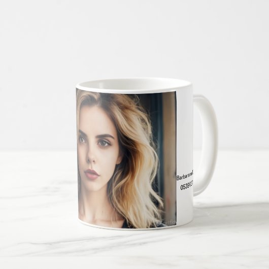 Barbarann DaVinci Tasse, 11 oz Kaffeetasse (VorderseiteRechts)