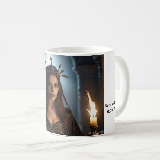 Barbarann DaVinci Tasse, 11 oz Kaffeetasse (VorderseiteRechts)
