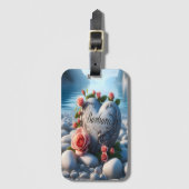 Barbaras Herz am See Gepäckanhänger (Vorderseite Vertikal)