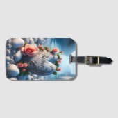 Barbaras Herz am See Gepäckanhänger (Vorderseite (Horizontal))