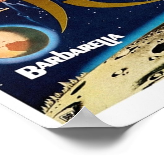 Barbarella 1968 Japanisch Poster (Ecke)