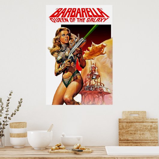 Barbarella Queen of the Galaxy Poster (Küche)