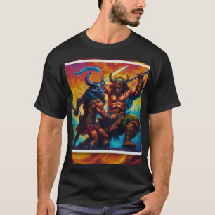 Barbaren-König-Kampf-T-Shirt T-Shirt