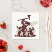 Barbaren sind Ax-Holds Serviette (Beispiel)