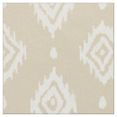 BARBARIAN Boho Ikat Diamant Natural Stoff (Nahaufnahme)