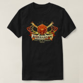 Barbarian Class D20 Tabletop Dungeons RPG Dragons T-Shirt (Design vorne)