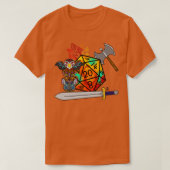 Barbarian D20 T-Shirt (Design vorne)