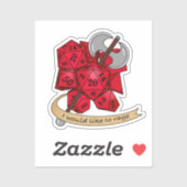 Barbarian Dice Design Aufkleber (Blatt)