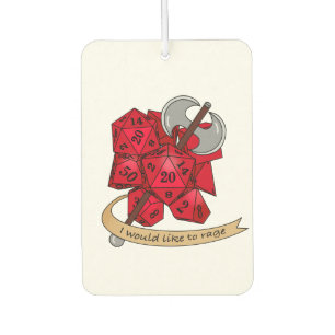 Barbarian Dice Design Autolufterfrischer