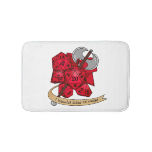 Barbarian Dice Design Badematte