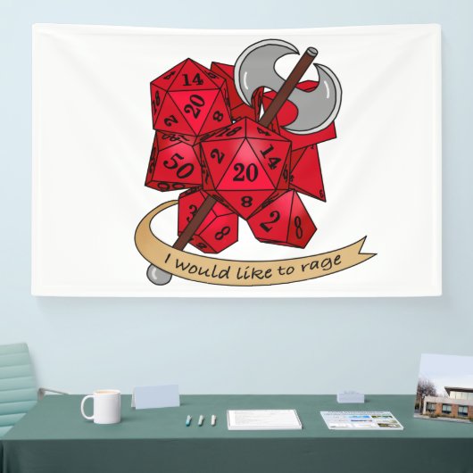 Barbarian Dice Design Banner (Messe)