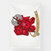 Barbarian Dice Design Banner (Vertikal)