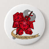 Barbarian Dice Design Button (Vorderseite)