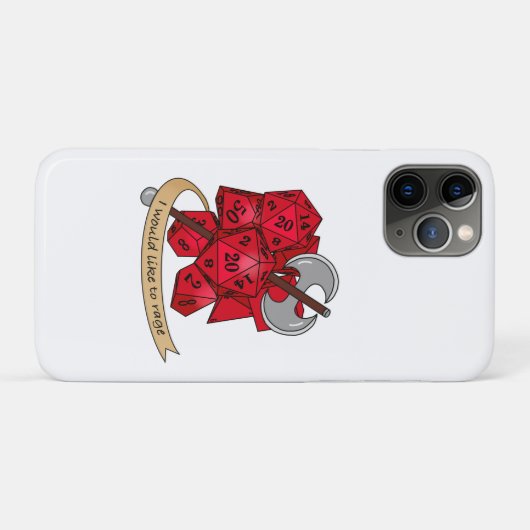 Barbarian Dice Design Case-Mate iPhone Hülle (Rückseite (Horizontal))