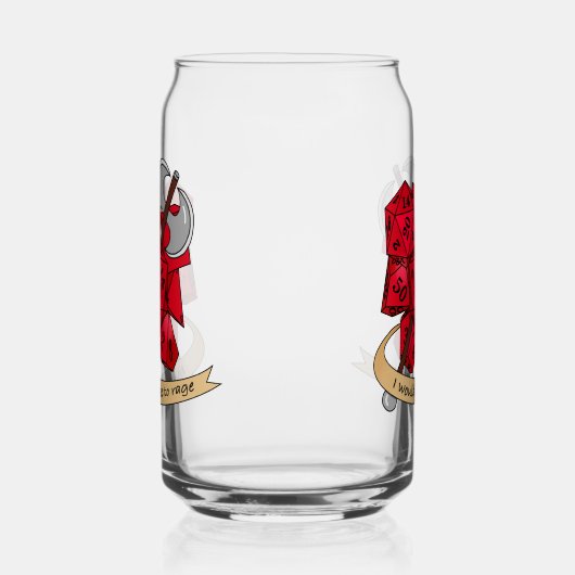 Barbarian Dice Design Dosenglas (Rechts)