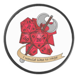 Barbarian Dice Design Eishockey Puck
