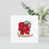 Barbarian Dice Design Feiertagskarte (Stehend Vorderseite)