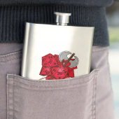 Barbarian Dice Design Flachmann (Beispiel)