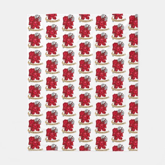 Barbarian Dice Design Fleecedecke (Vorderseite)