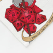 Barbarian Dice Design Fleecedecke (Ecke)