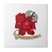Barbarian Dice Design Fliese (Vorderseite)