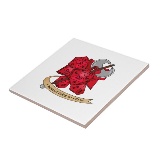 Barbarian Dice Design Fliese (Seite)