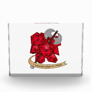 Barbarian Dice Design Fotoblock