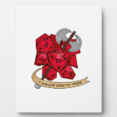 Barbarian Dice Design Fotoplatte (Vorderseite)