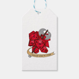 Barbarian Dice Design Geschenkanhänger