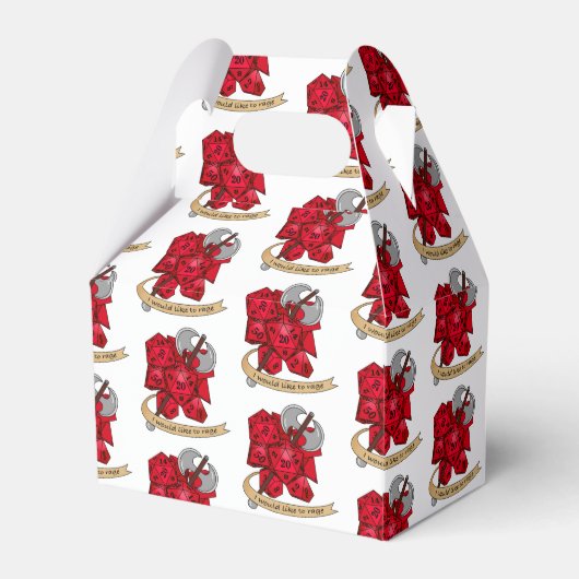 Barbarian Dice Design Geschenkschachtel (Vorderseite)