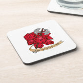 Barbarian Dice Design Getränkeuntersetzer (Linke Seite)