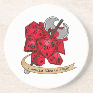 Barbarian Dice Design Getränkeuntersetzer