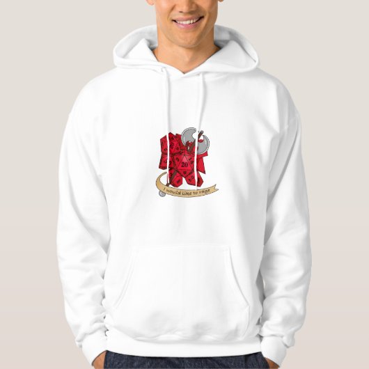 Barbarian Dice Design Hoodie (Vorderseite)