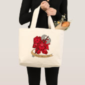 Barbarian Dice Design Jumbo Stoffbeutel (Vorderseite (Produkt))