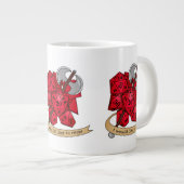 Barbarian Dice Design Jumbo-Tasse (Vorderseite Rechts)