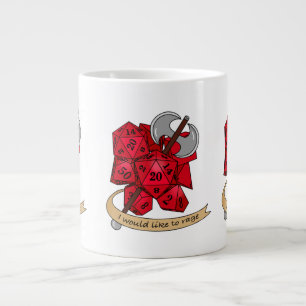 Barbarian Dice Design Jumbo-Tasse