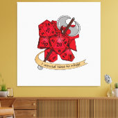 Barbarian Dice Design Leinwanddruck (Insitu (Wohnzimmer))